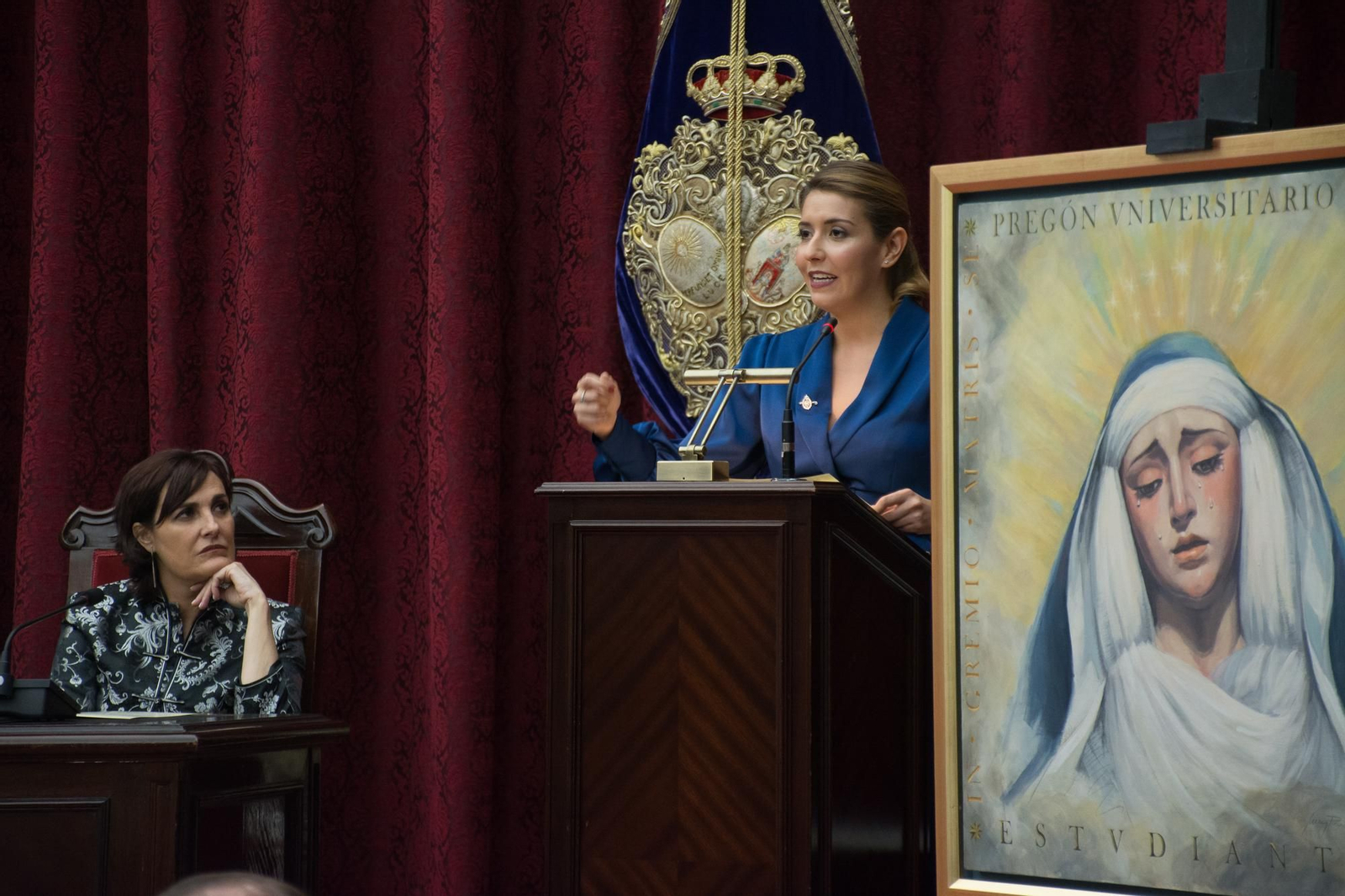 María Santana anuncia la Semana Santa con su pregón universitario María Santana anuncia la Semana Santa con su pregón universitario
