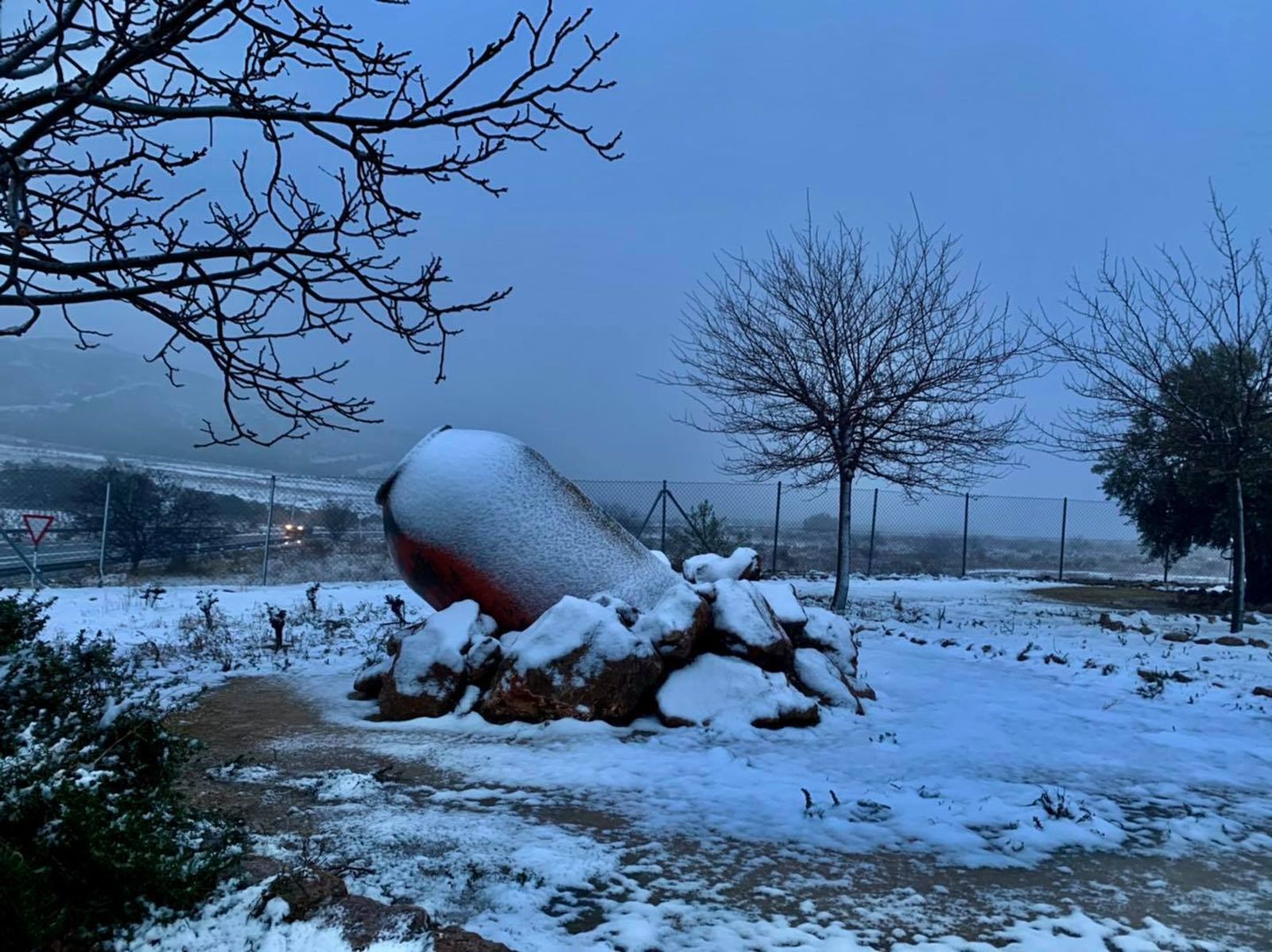 Primera gran nevada en Almería