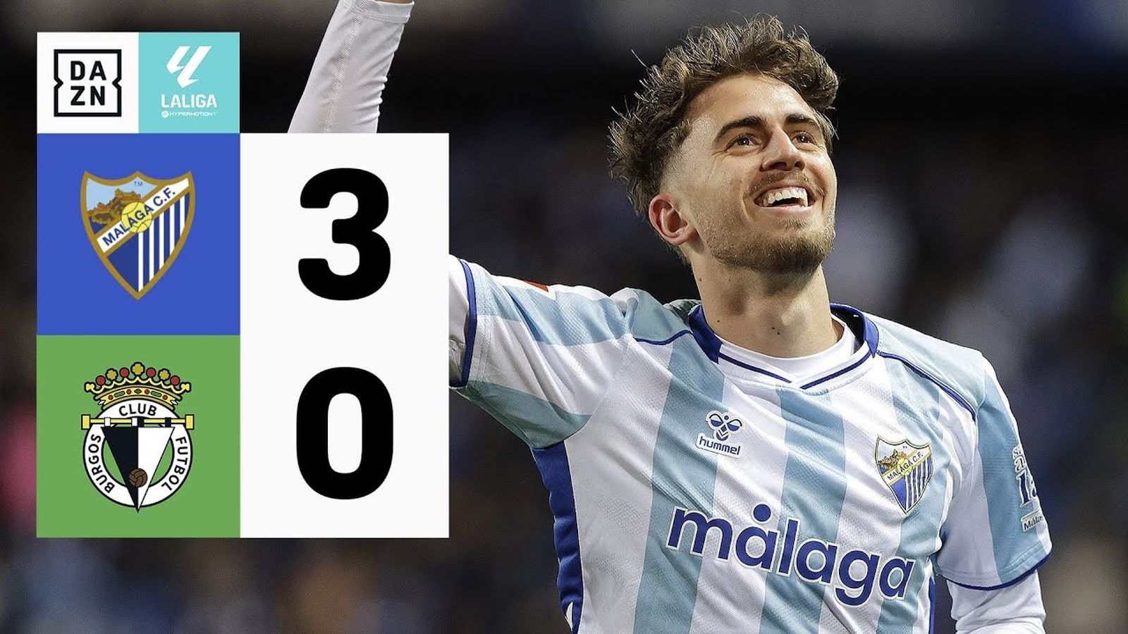 Málaga CF vs Burgos CF (3-0) | Resumen | Highlights LALIGA HYPERMOTION