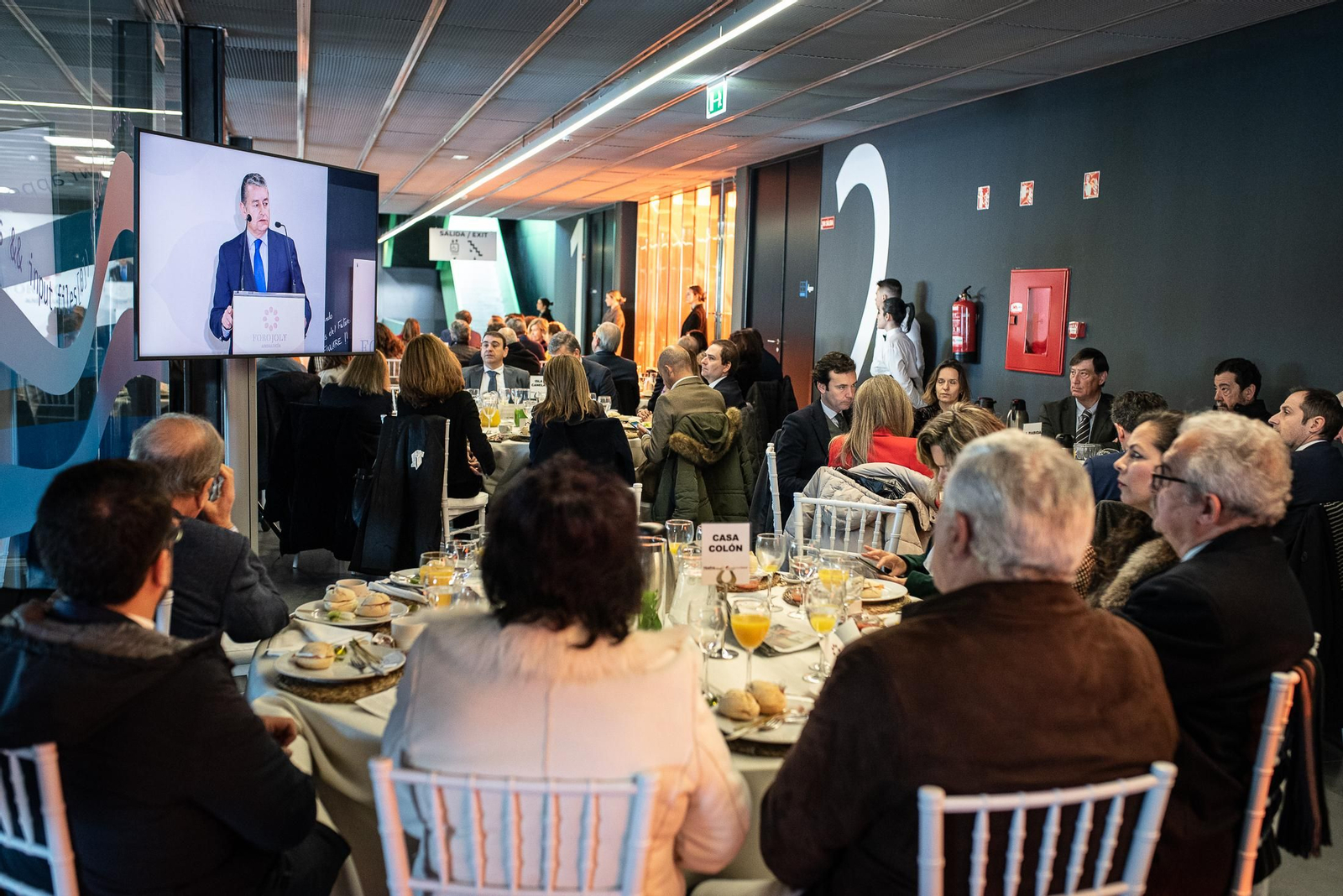 Imágenes de los invitados a la conferencia y desayuno-coloquio con Antonio Sanz en el Foro Joly Andalucía