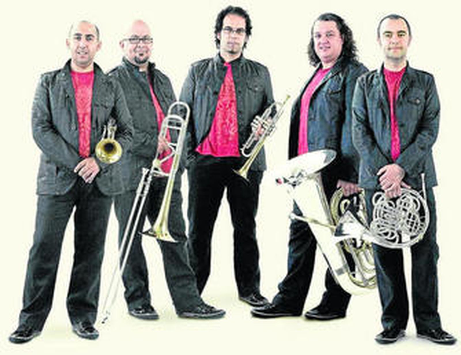 Los integrantes del Spanish Brass Luur Metalls.