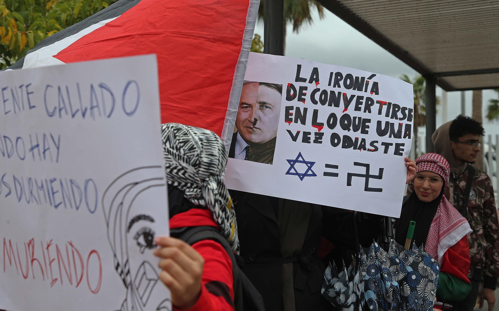 Fotos de la concentración por Palestina en Algeciras