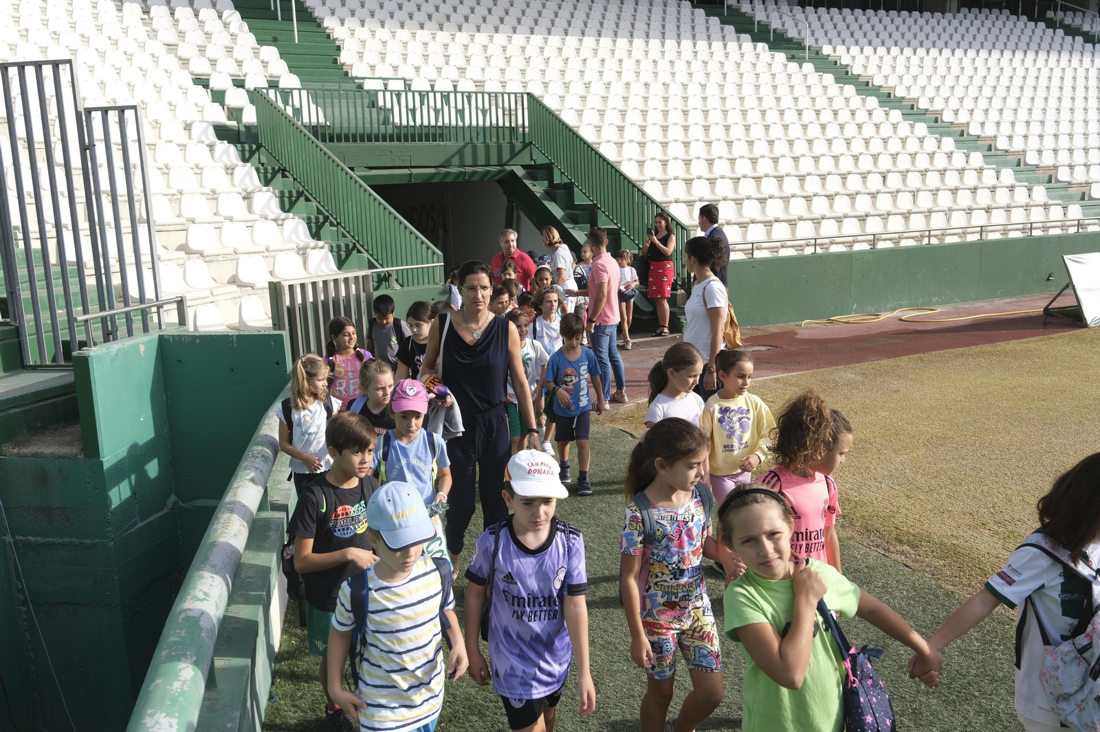 Las mejores imágenes de la primera clase del Aula Blanquiverde del Córdoba CF