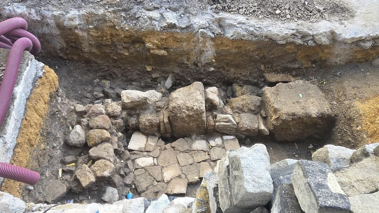 Los restos hallados.