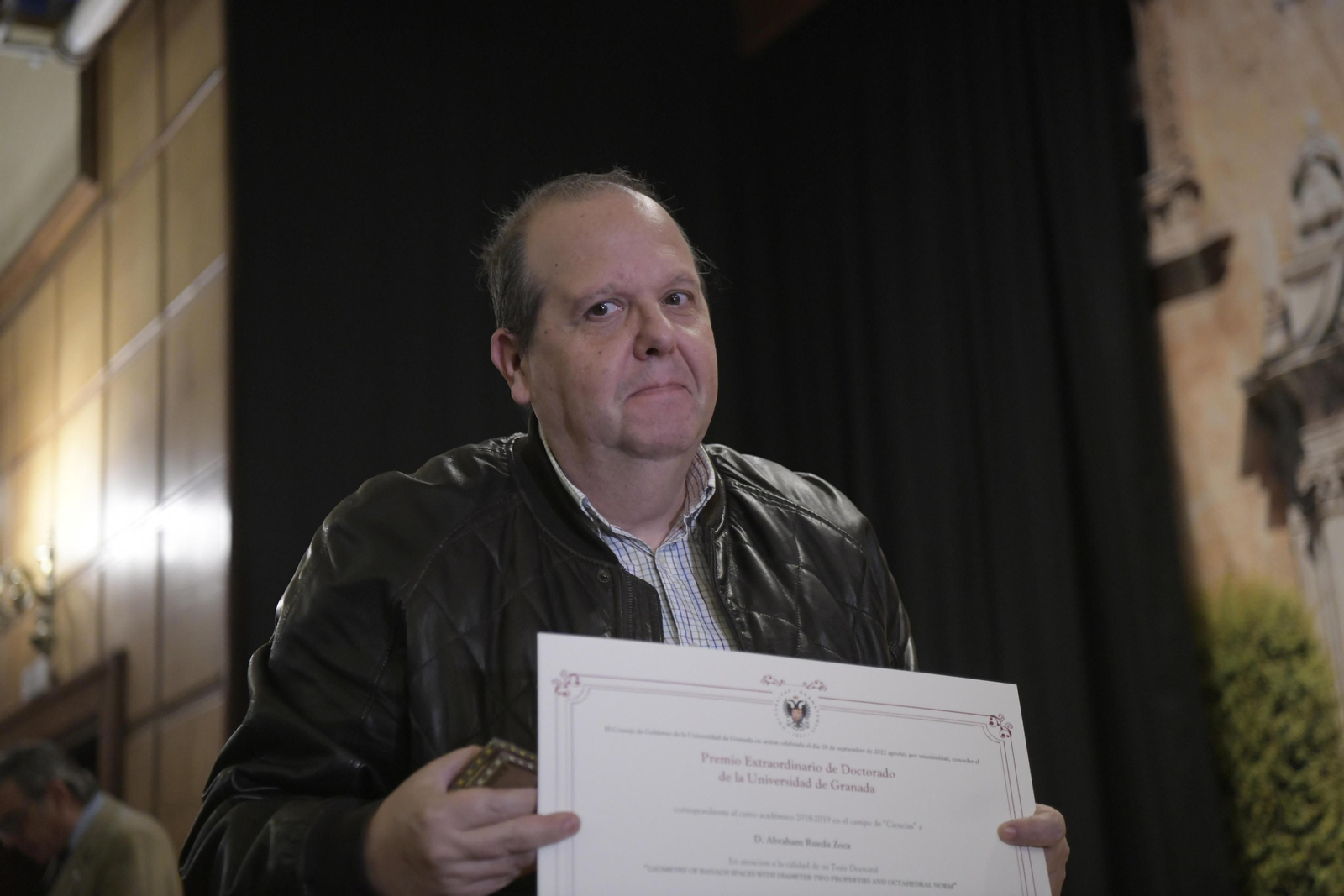 La UGR entrega los Premios Extraordinarios de Doctorado correspondientes al curso 2018/2019