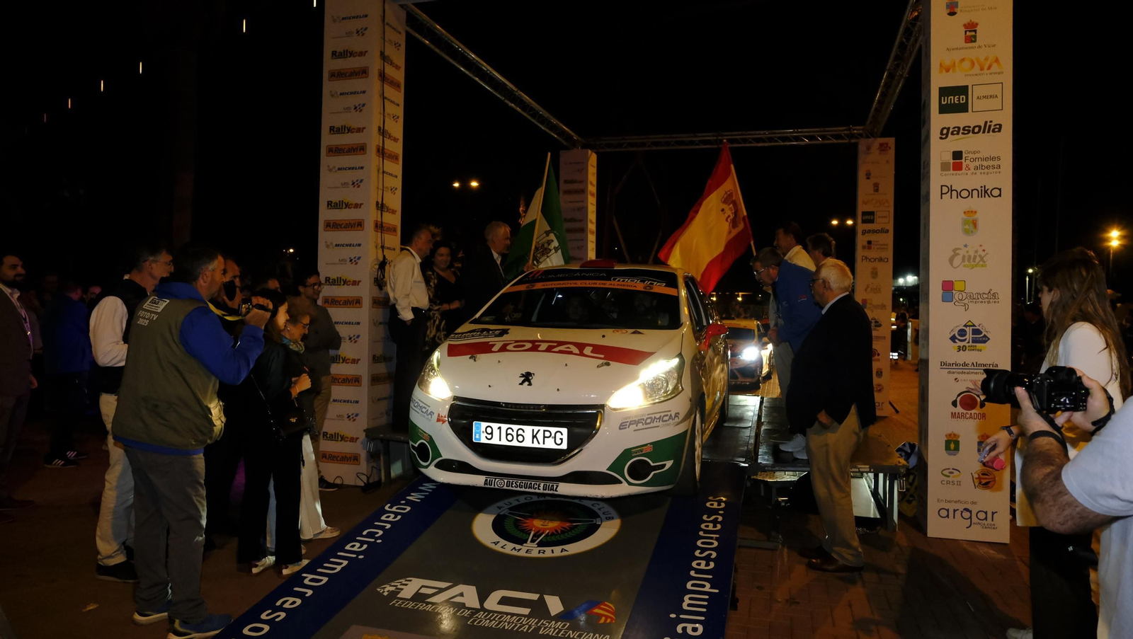 La salida de la 50 edición del Rallye Costa de Almería, en imágenes