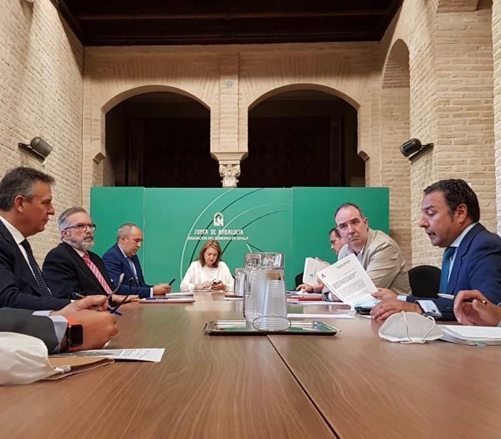 La reunión en la Delegación del Gobierno de la Junta en Sevilla