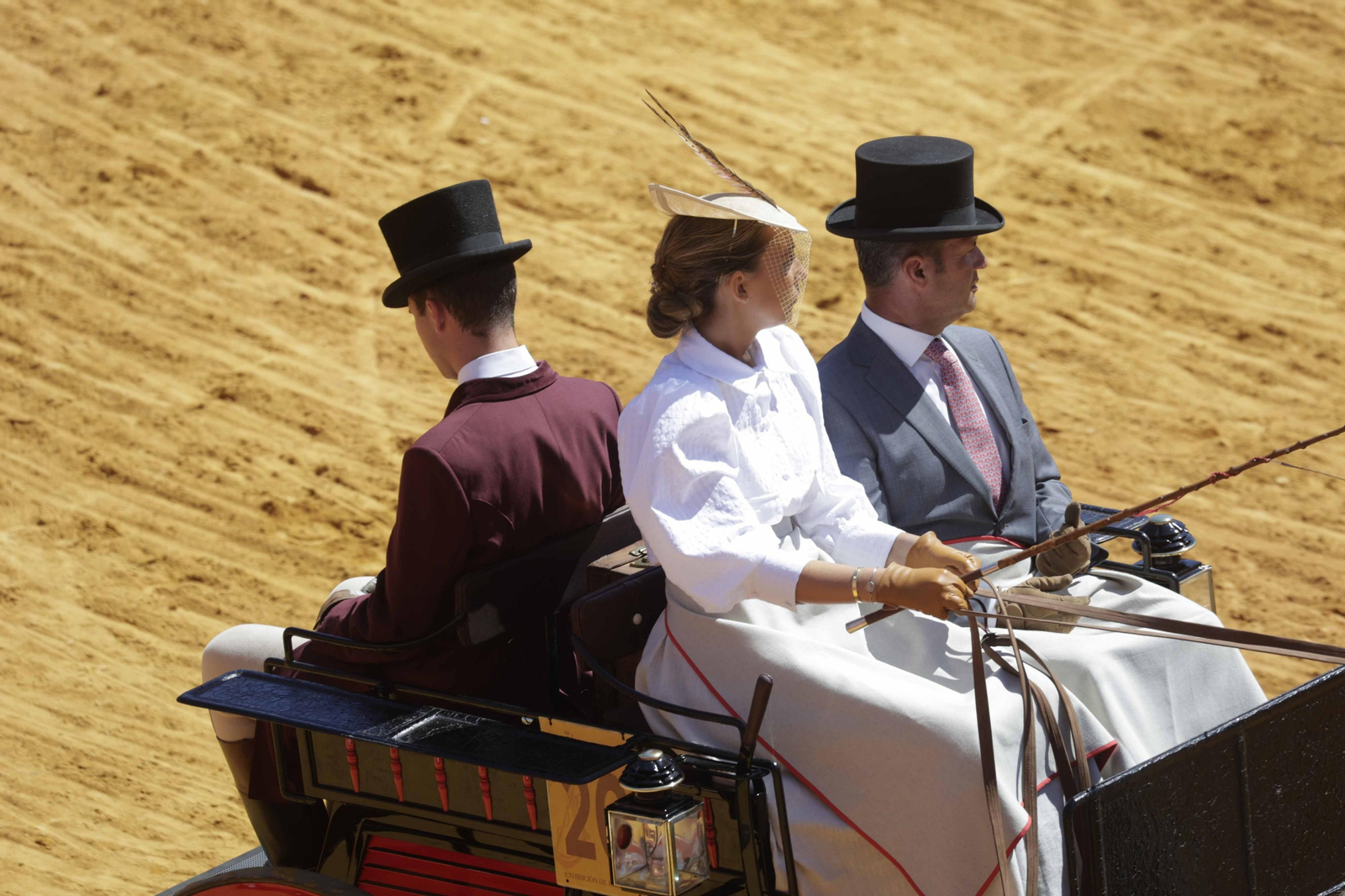 Las imágenes de la exhibición  de enganches en la Maestranza