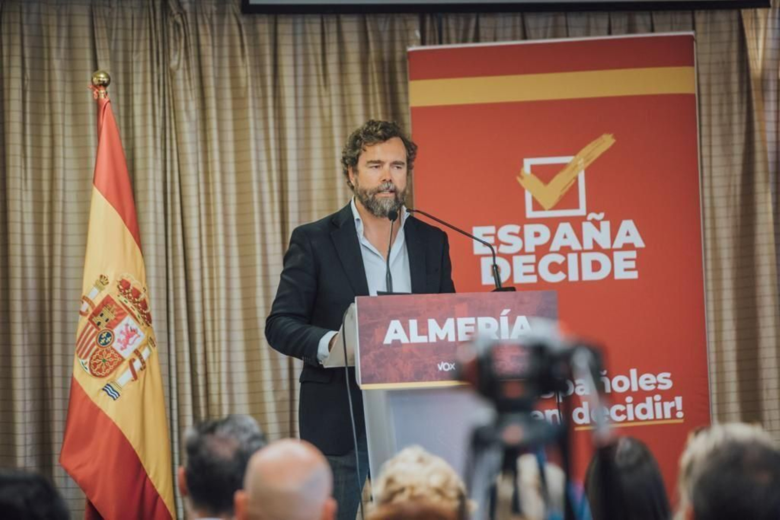 Iván Espinosa de los Monteros en el acto celebrado este jueves en Almería