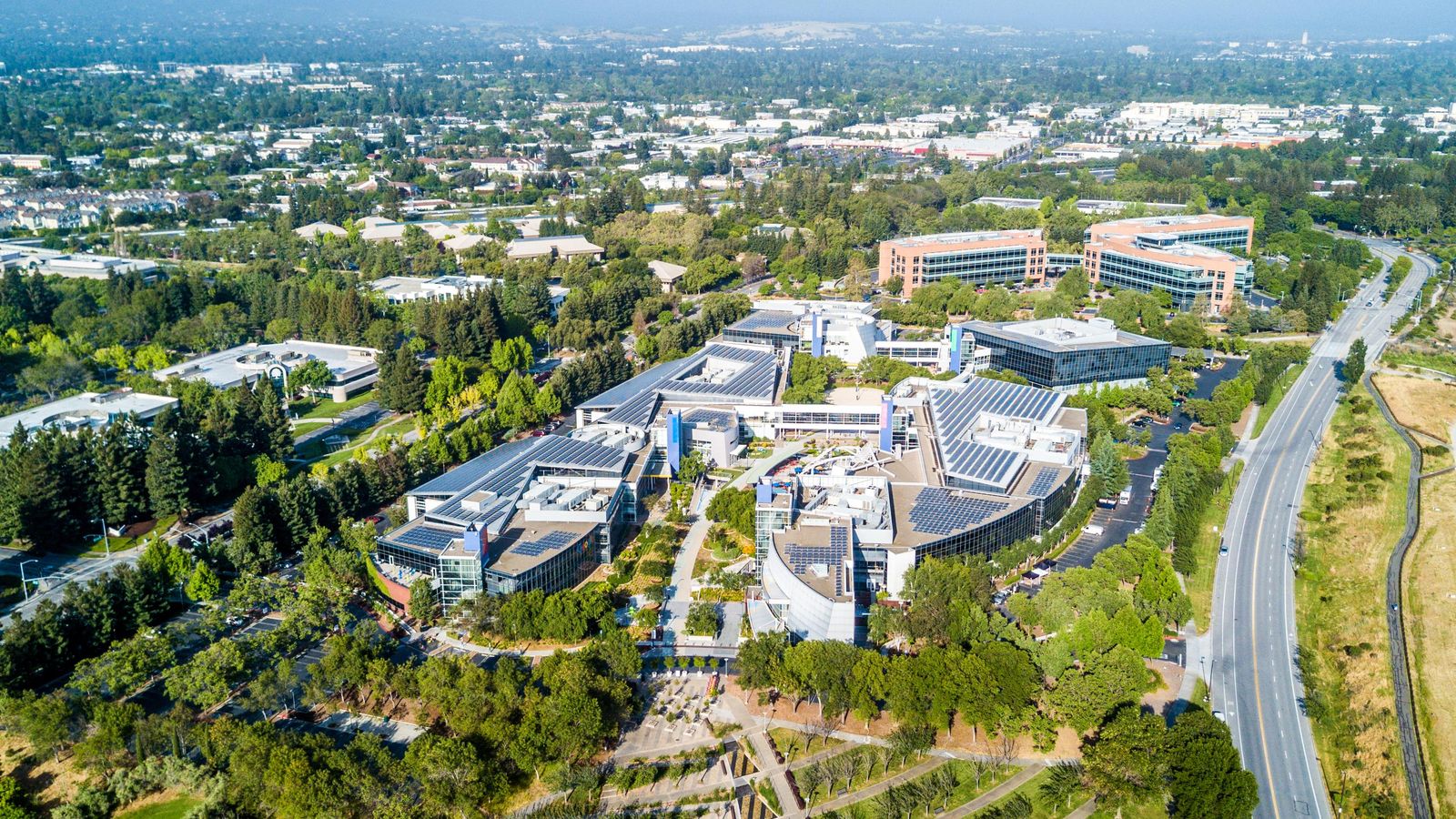 Oficinas principales de Google en California.