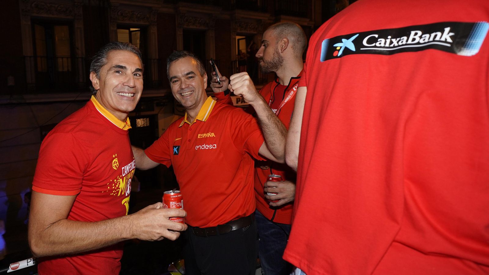 Ángel Sánchez-Cañete, con Sergio Scariolo.