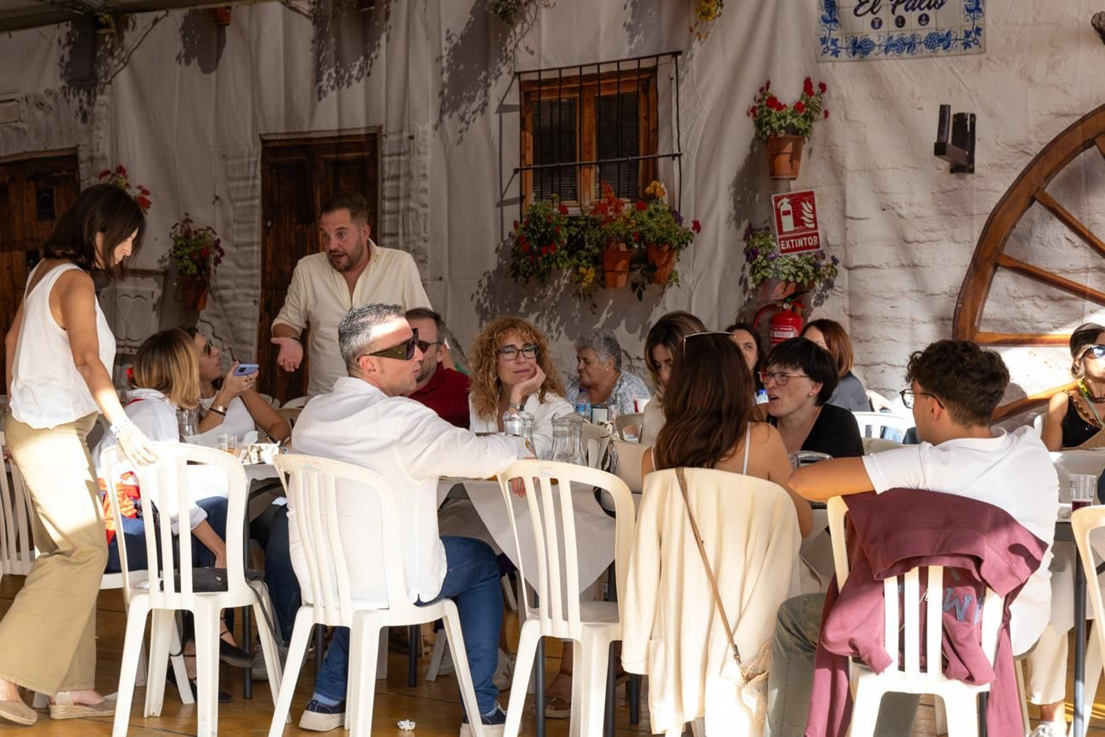 Las comidas de empresa se suceden en la Feria de San Lucas