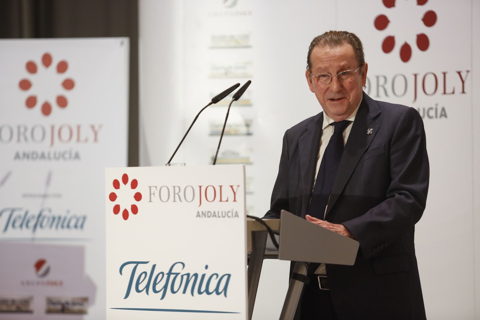 El consejero de Justicia e Interior, Emilio de Llera, durante su intervención en el Foro Joly celebrado ayer en Málaga.
