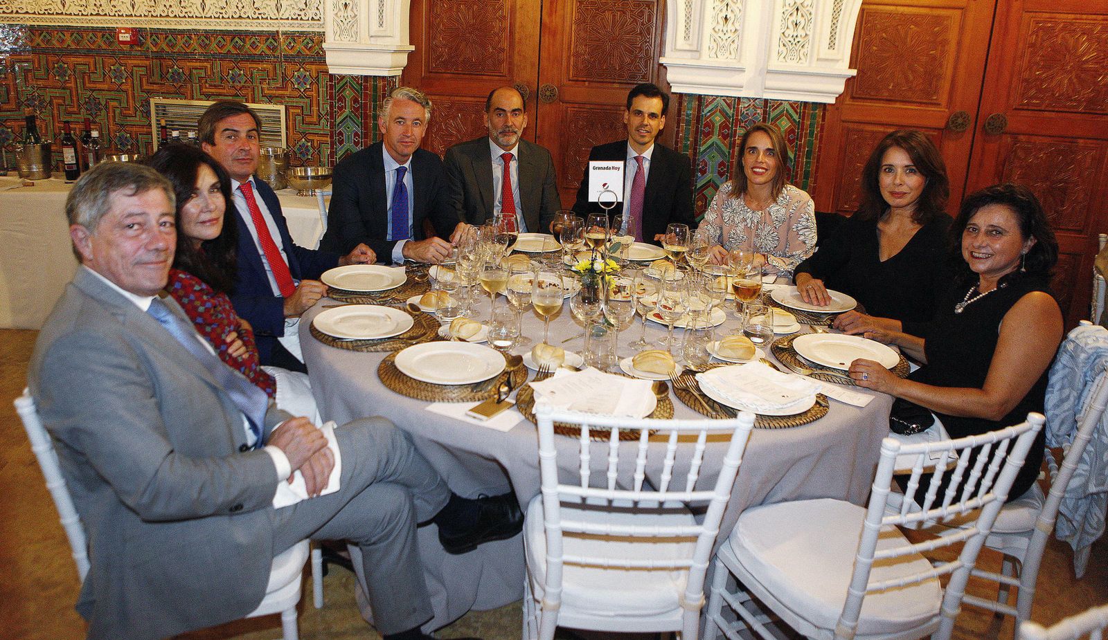 Rafael Salgueiro, Mª Carmen Menéndez, Marcos Méndez, Antonio Marañón, Antonio Olivero, Rafael Alcaide, Nagore Villar, Rocío Aguilar y Concepción Rico.