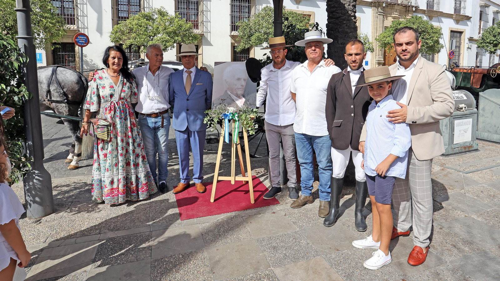 Homenaje al cochero Benito Fernández en Jerez