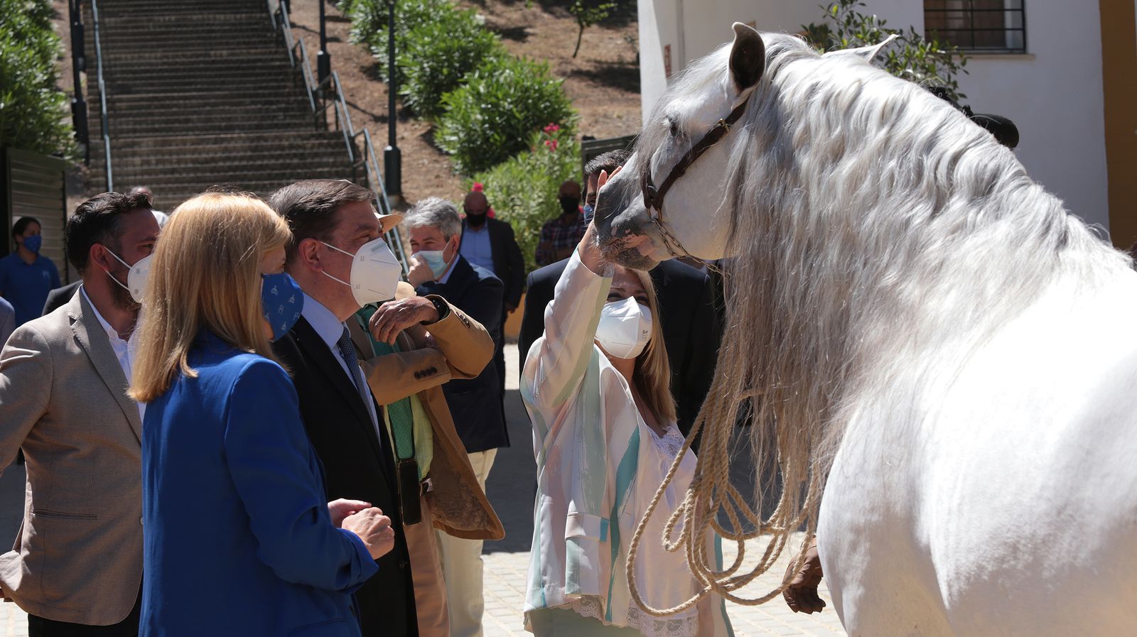 El ministro de agricultura Luis Planas visita Jerez y la yeguada del Hierro del Bocado