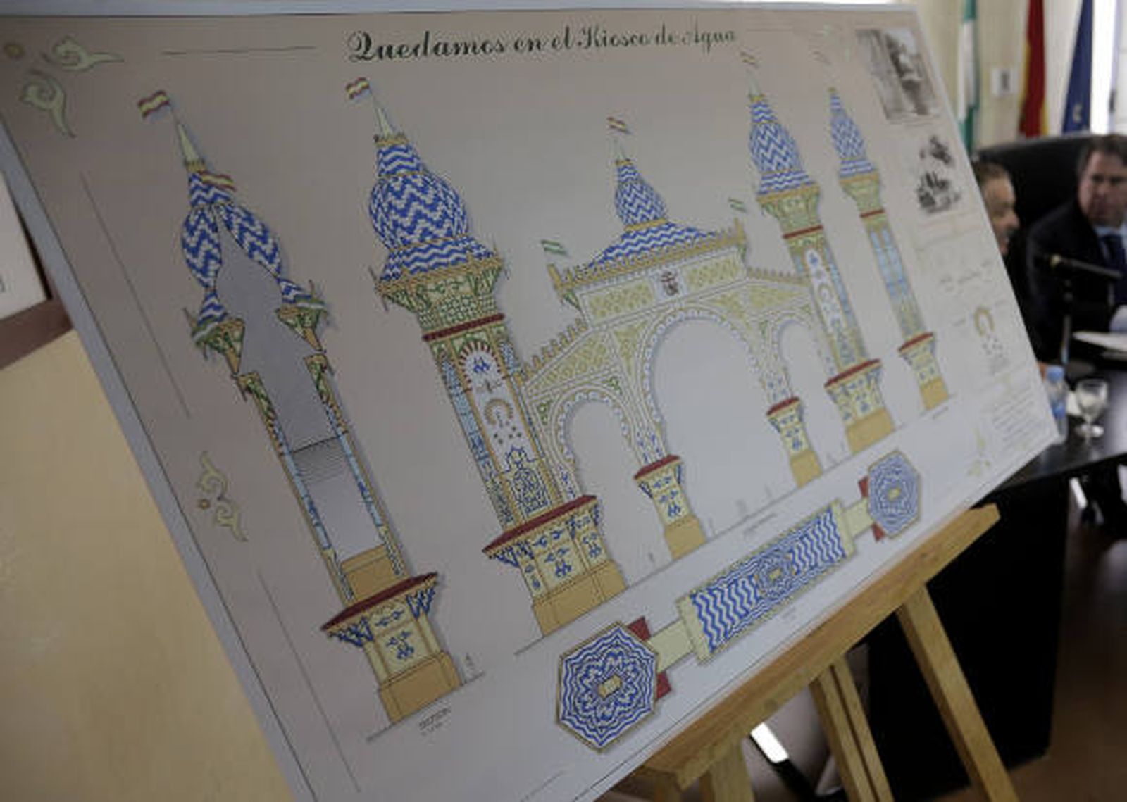 Los antiguos quioscos del agua inspiran la portada de la Feria