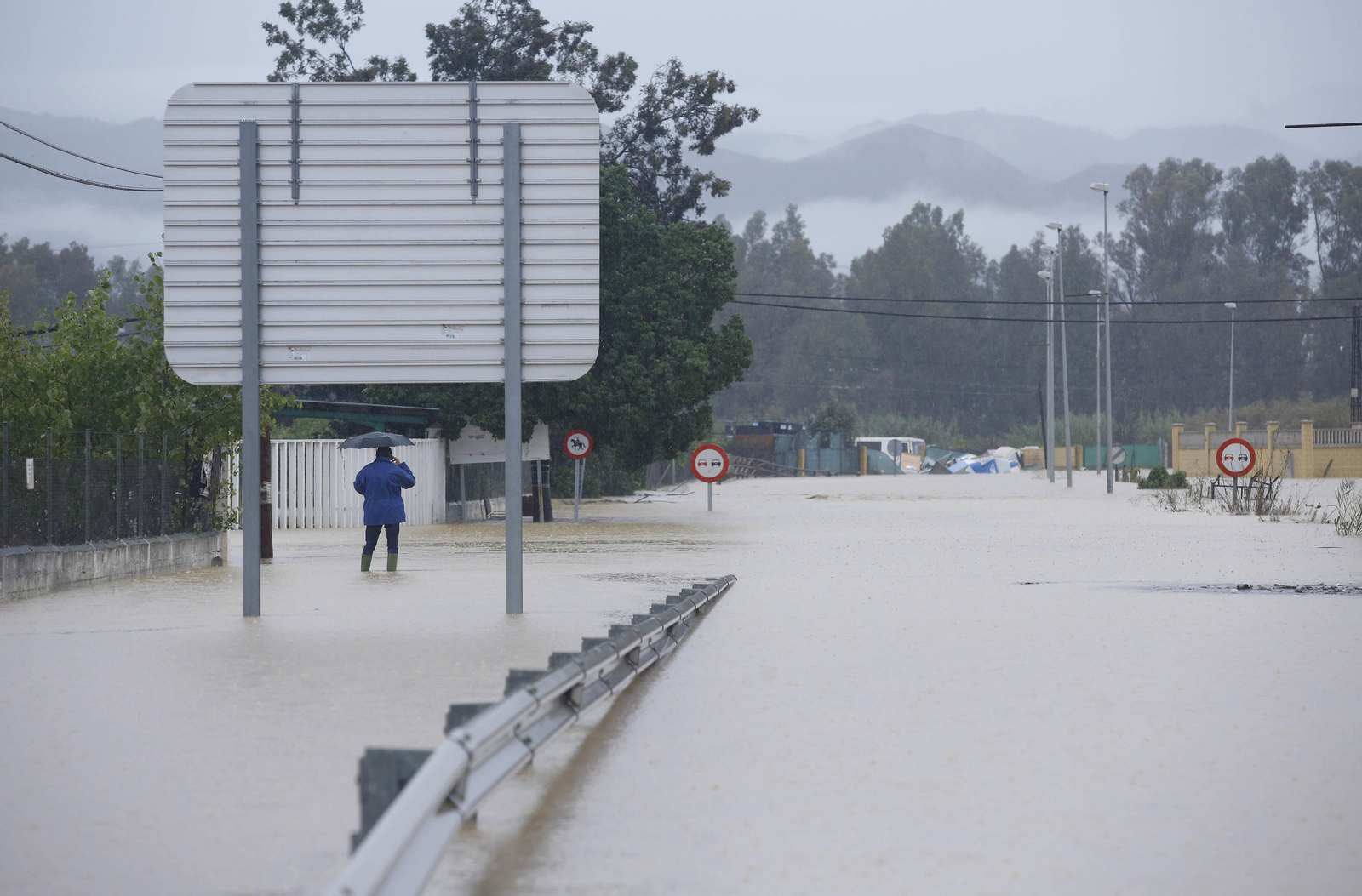 Imágenes de las fuertes lluvias en la provincia