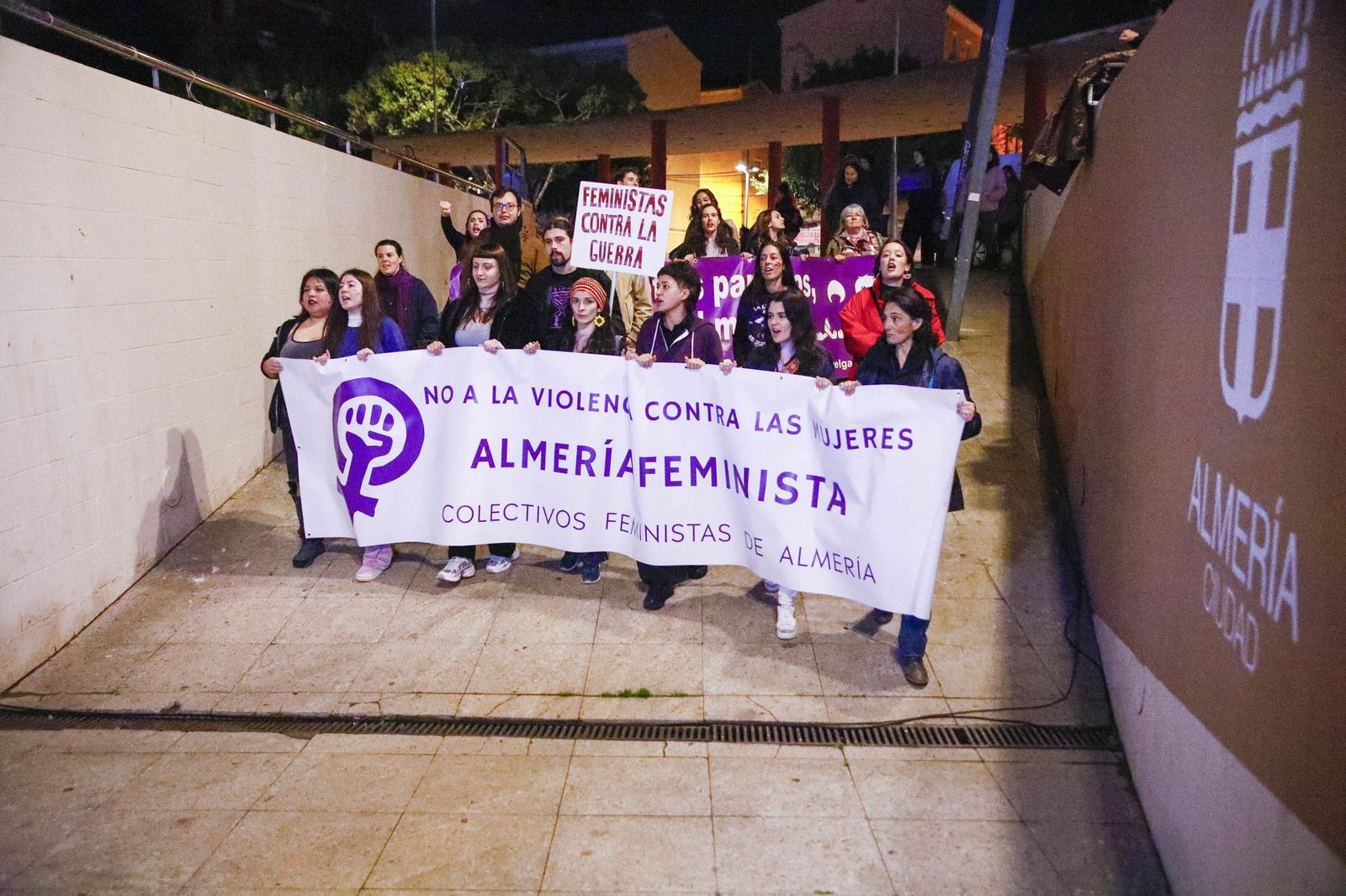 Las imágenes de la manifestación realizada por Asamblea Feminista 8M en Almería