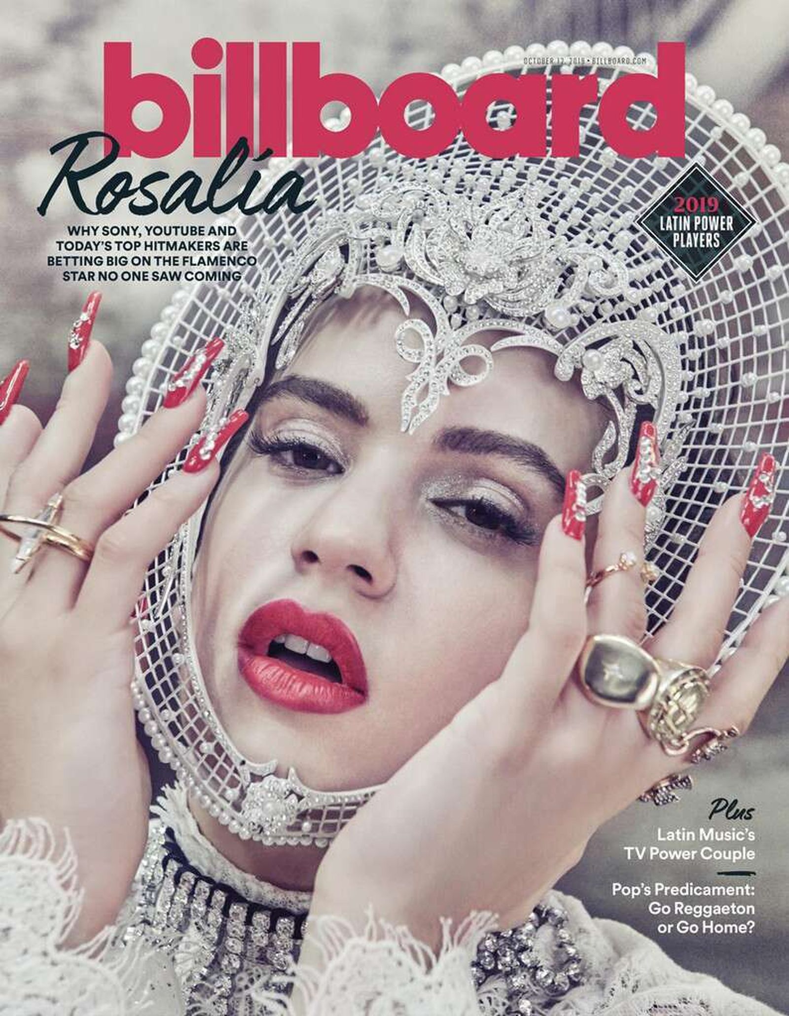 Portada de 'Billboard' del mes de octubre con Rosalía.