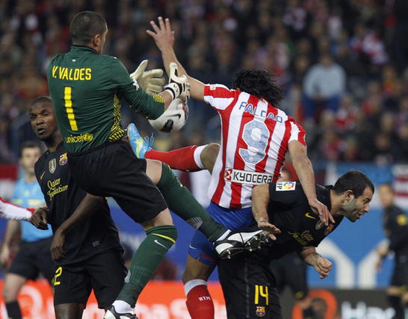 Las imágenes del Atlético- Barcelona