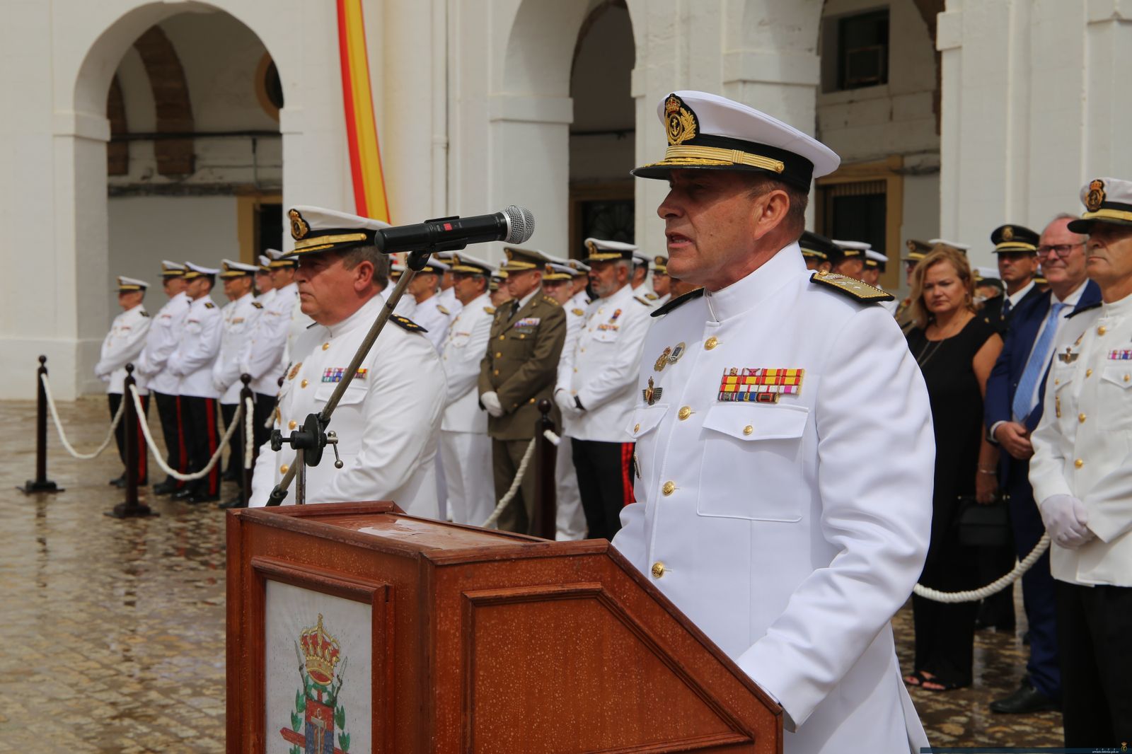 Visita del General de la Fuerza de Protección de la Armada a las instalaciones del Tercio Sur en San Fernando.