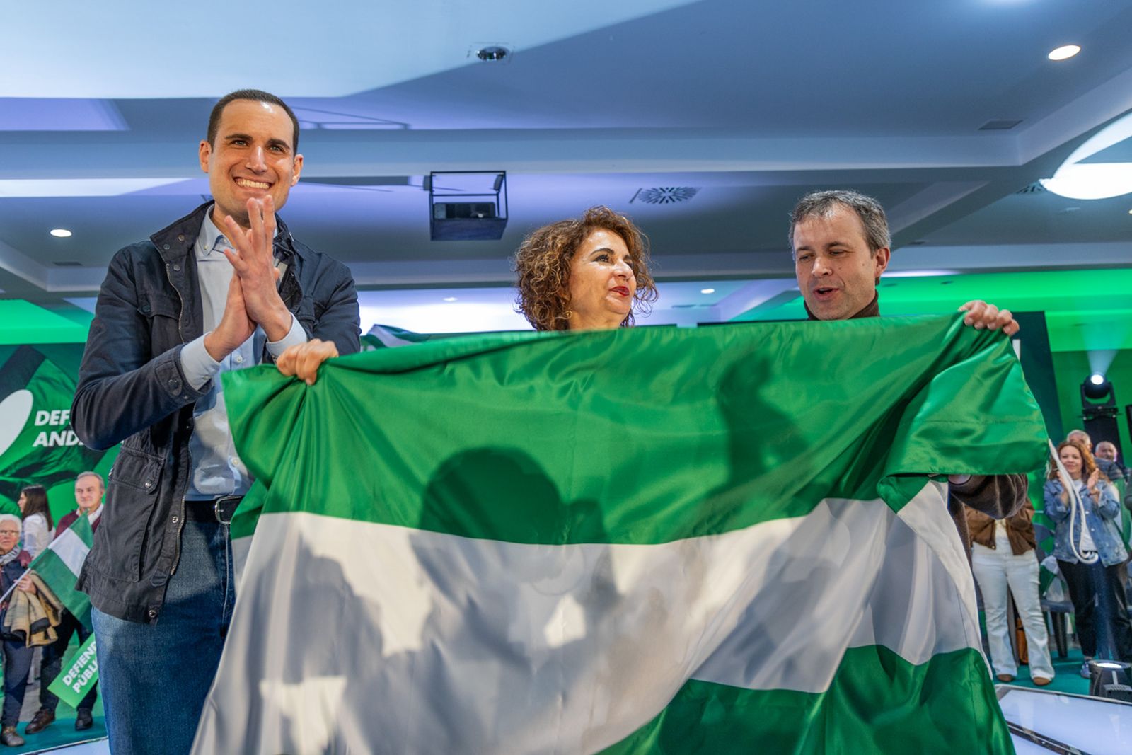 Acto en defensa de los servicios públicos para celebrar el 28F en Jaén