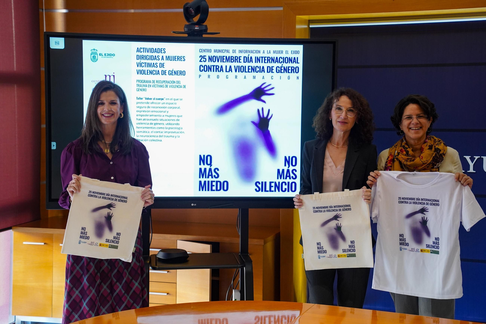 Presentación de la programación del 25N en el Ayuntamiento de El Ejido.