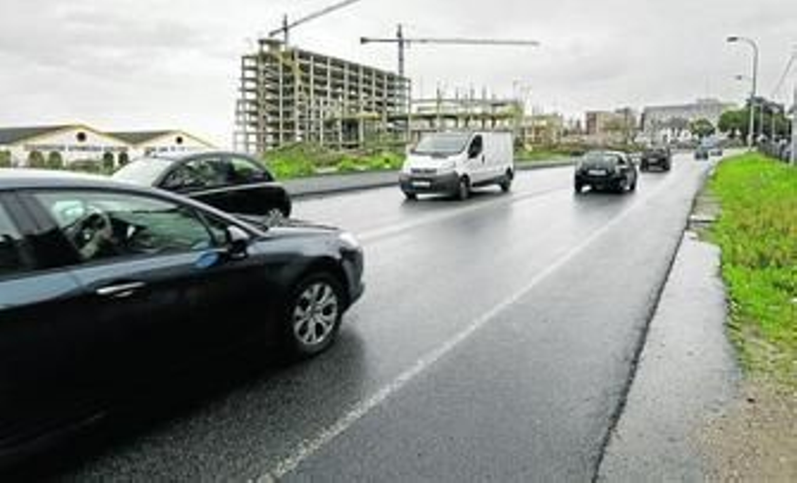 Imagen tomada ayer del nuevo tramo que se va a desdoblar de la antigua N-IV.