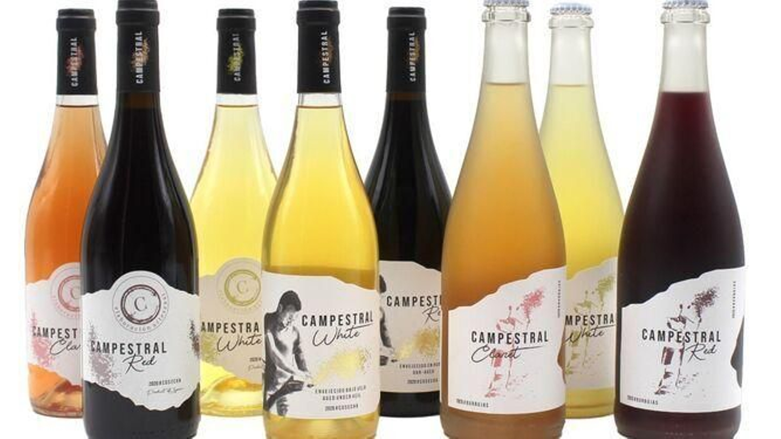 Gama de vinos naturales y ancestrales de Bodegas Campestral