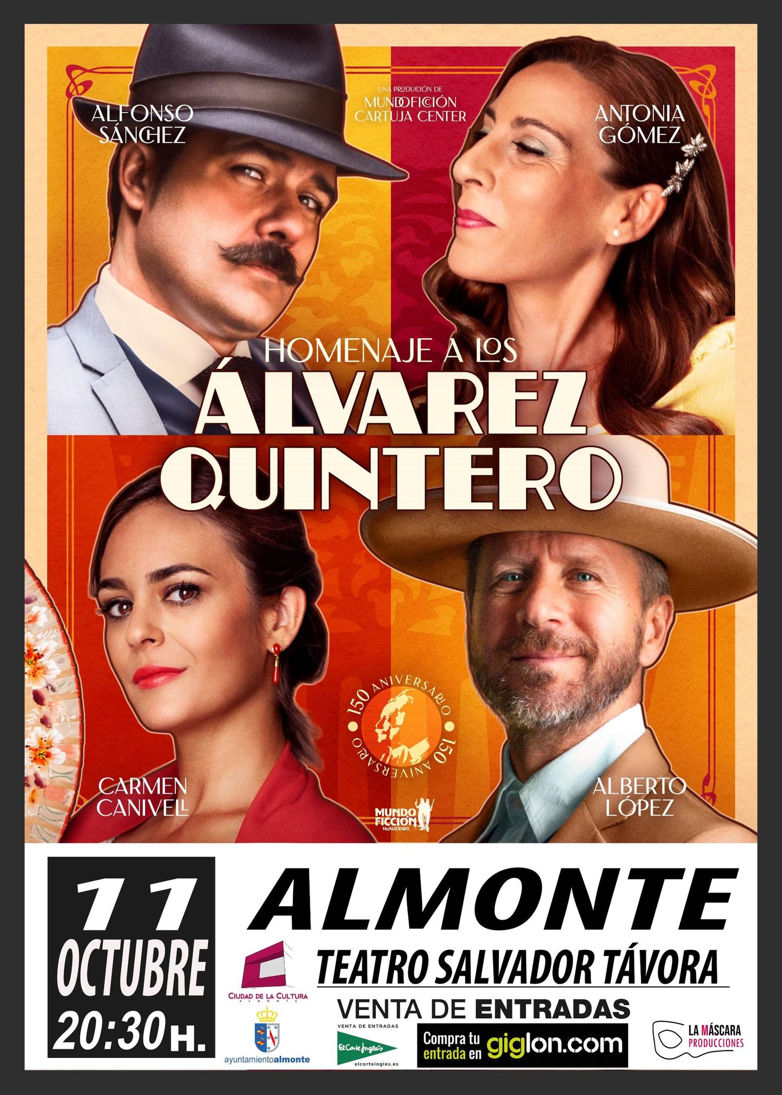 Cartel del la obra homenaje.