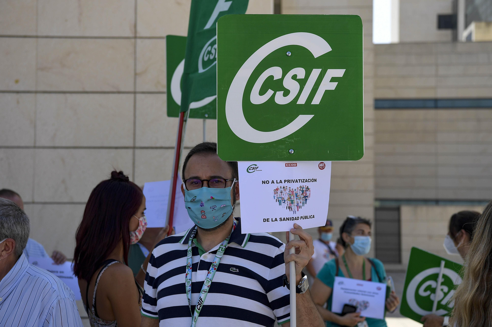 Imagen de una manifestación anterior de CSIF contra el SAS.