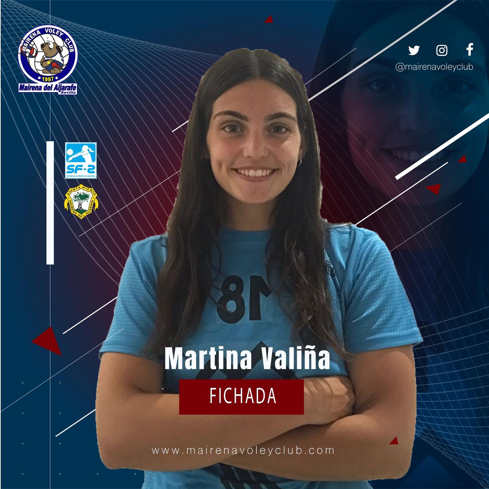 Martina Valiña, fichaje del Mairena Voley Club.