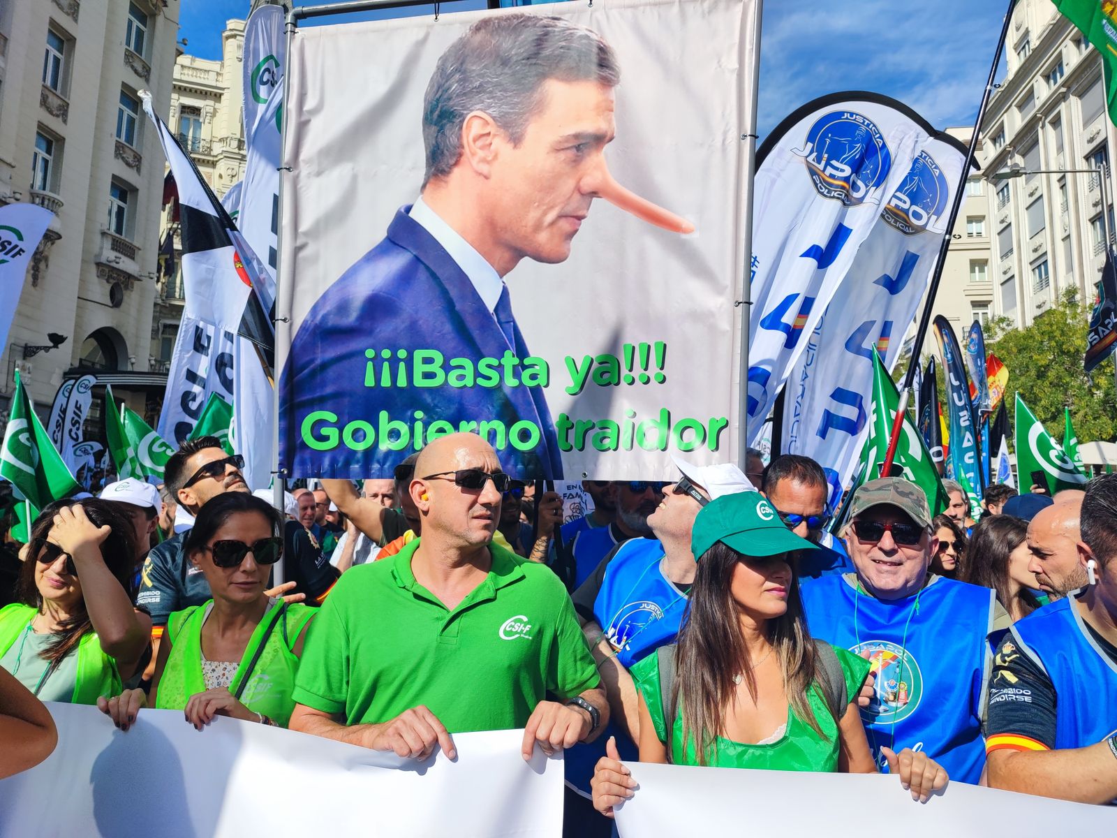 Parte de los manifestantes.