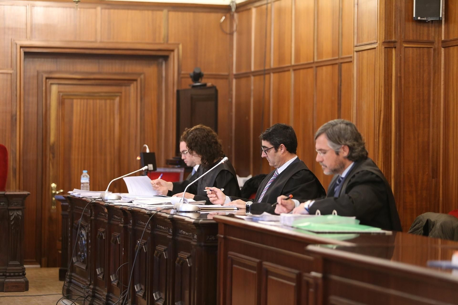 Interior de la sala de la Audiencia donde se celebra el juicio.
