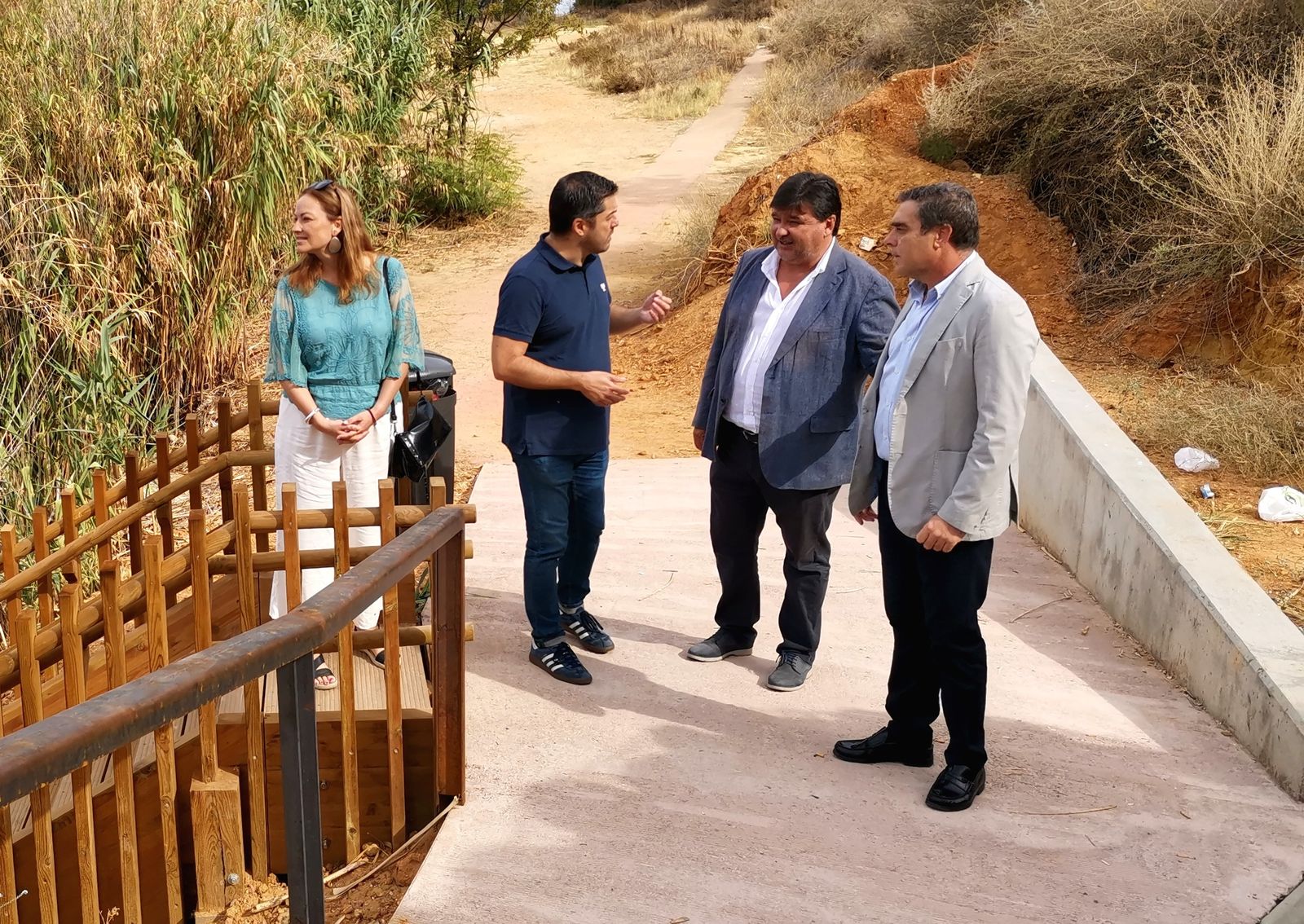 Visita del Grupo del PSOE a la Fuente Vieja.