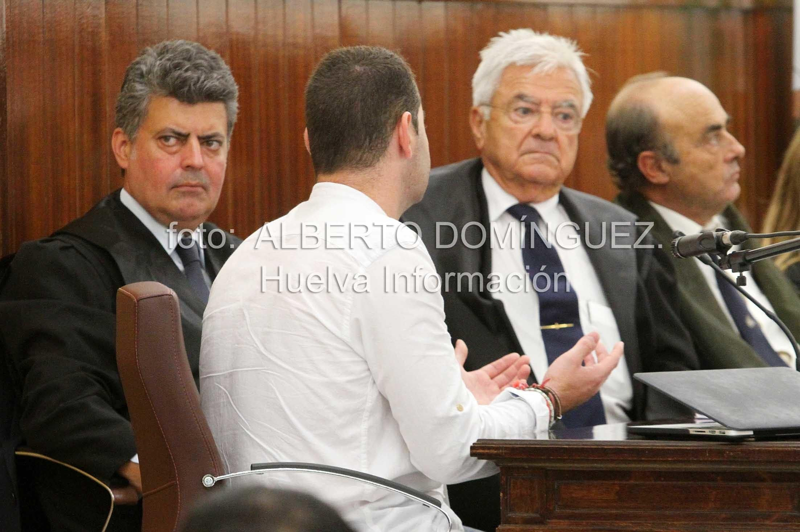 Imágenes de la declaración del acusado por el doble homicidio de Almonte.