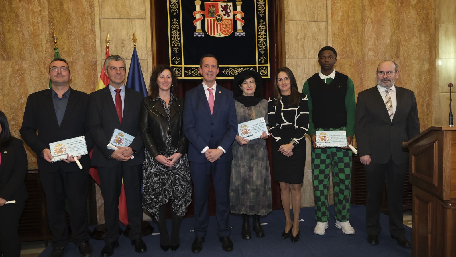 Imágenes del acto del Día de la Constitución en la Subdelegación del Gobierno de Almería