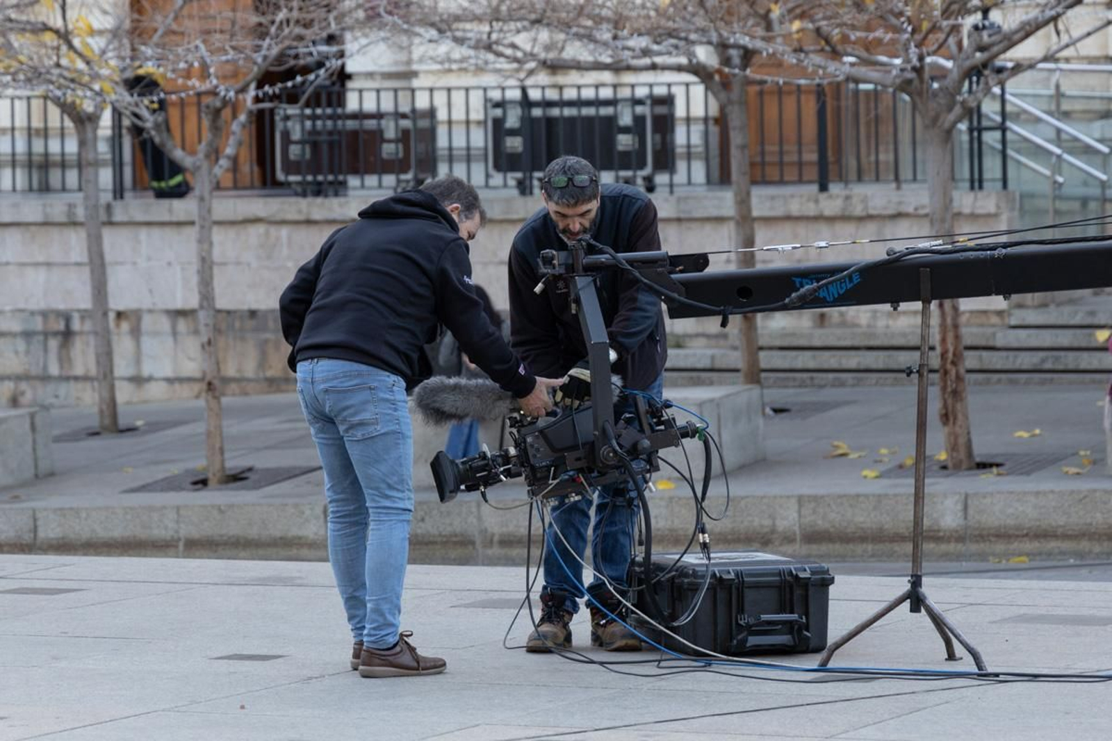 El trabajo tras las campanadas de Canal Sur en la Plaza de Santa María