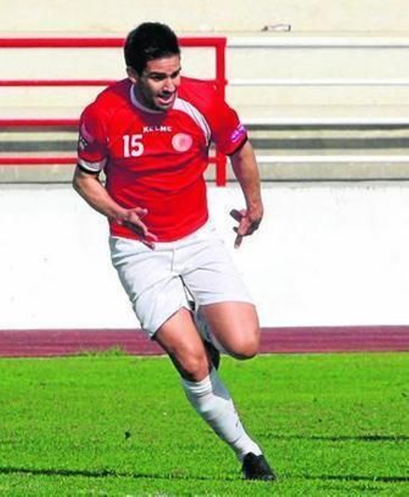 Ezequiel, el domingo durante el partido de su debut.