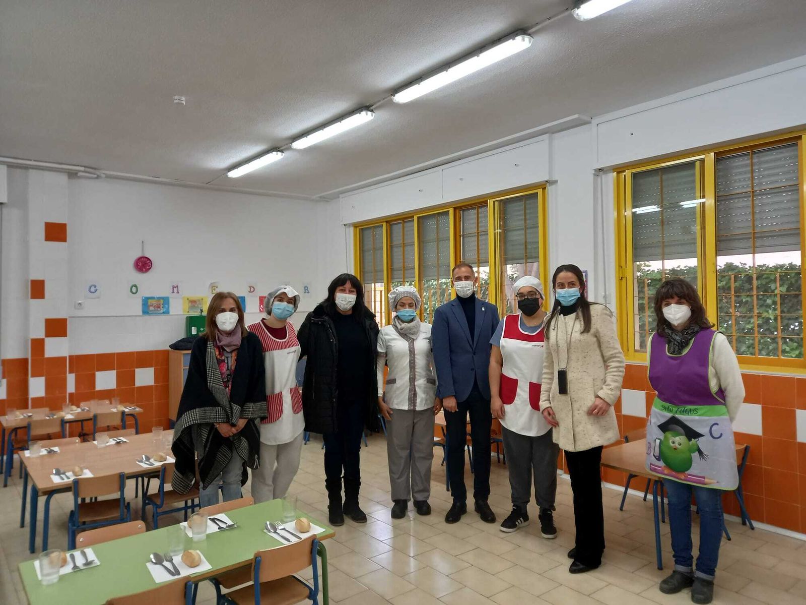 Uno de los centros en los que se consumen productos ecológicos en su comedor.