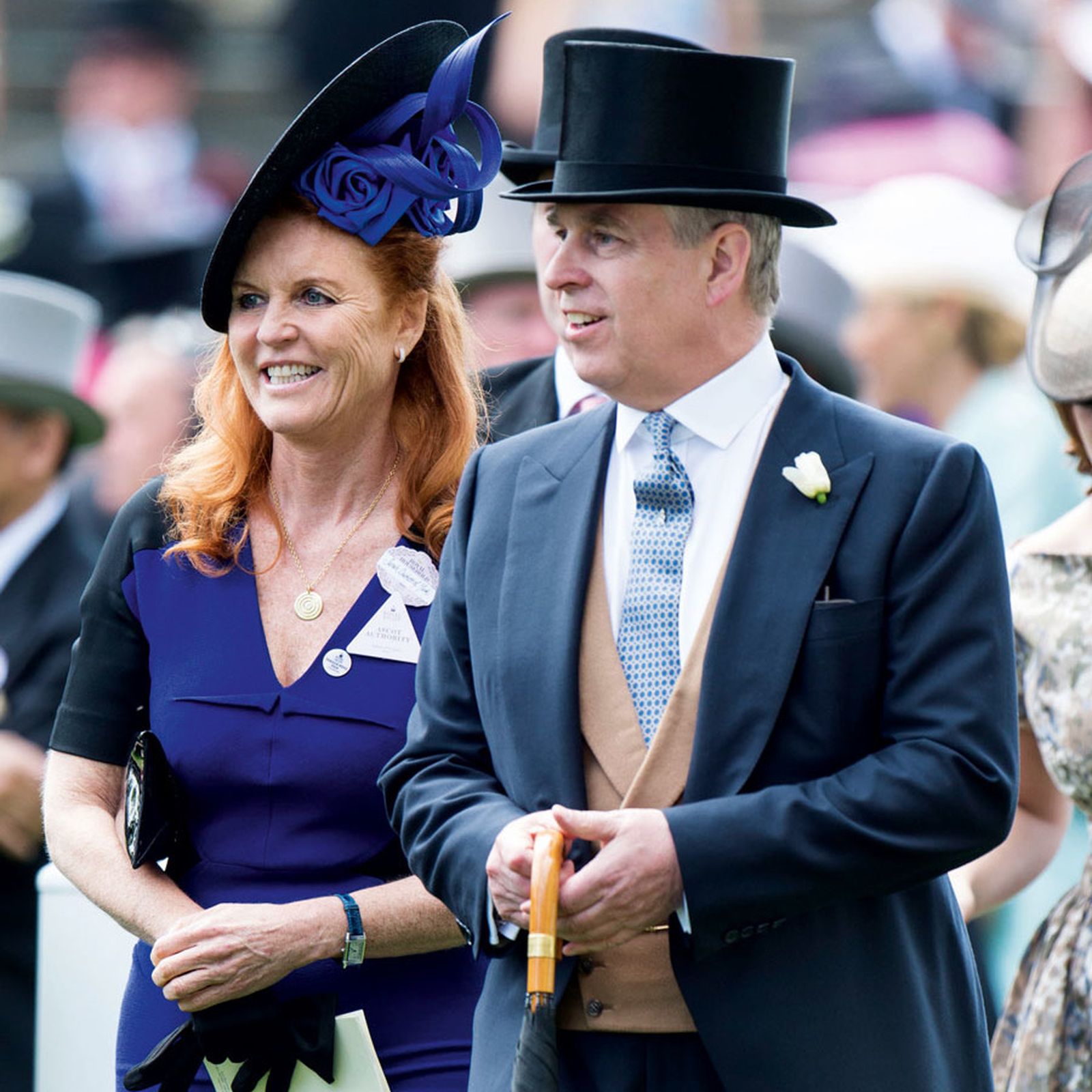 Andrés de York y Sarah Ferguson, en la hípica hace unos meses.