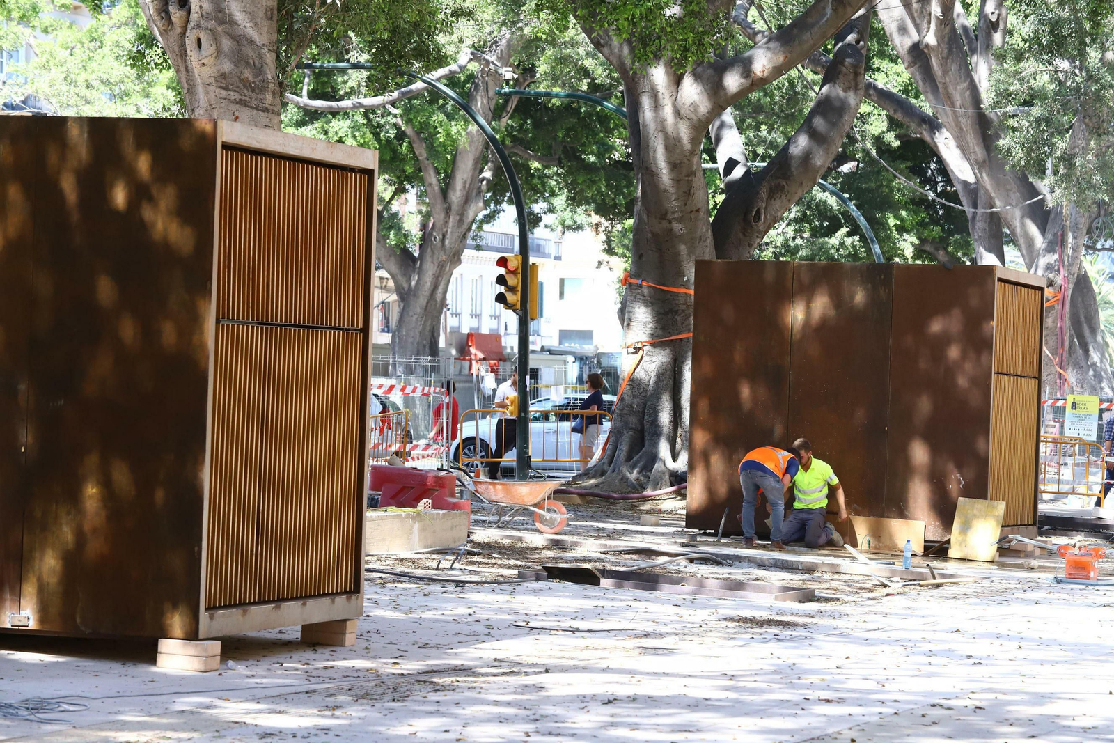 Las fotos de los nuevos puestos de flores de la Alameda