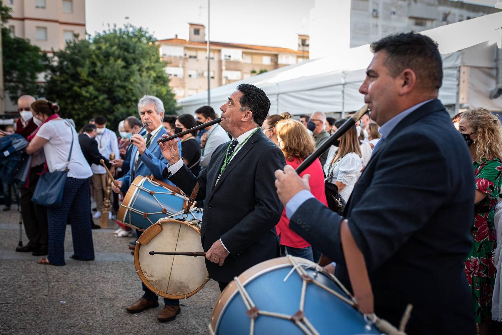 Imágenes de la misa de romeros de la Hermandad de Huelva