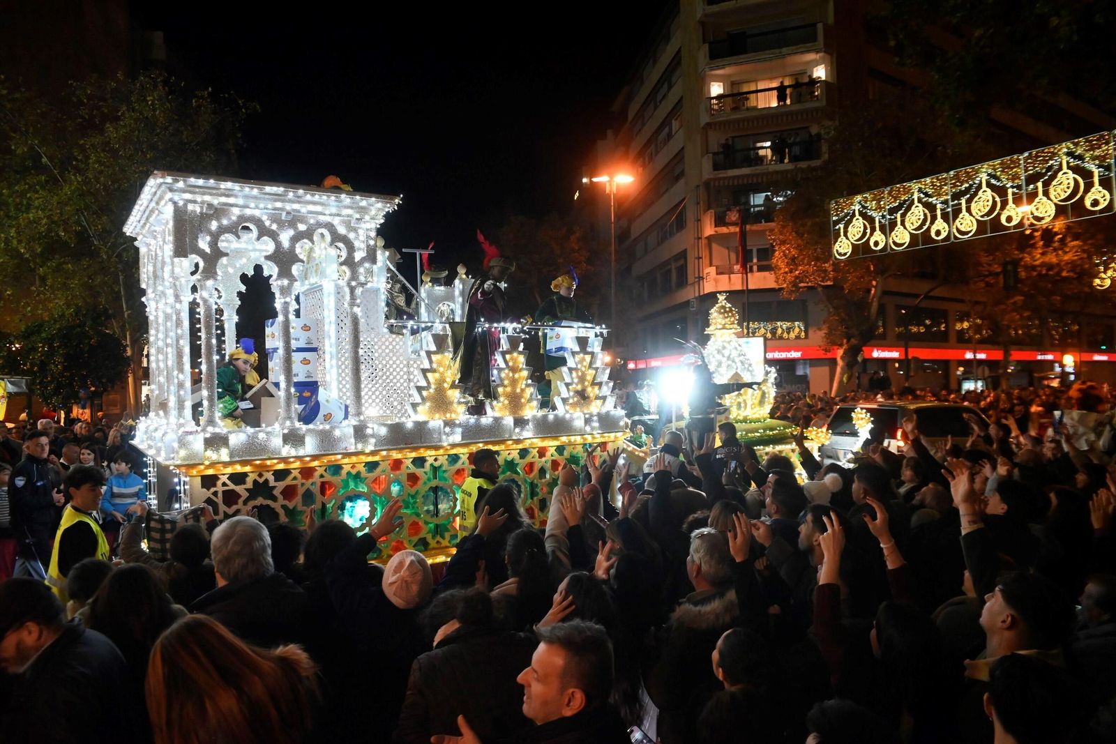 Una de las carrozas de la Cabalgata de los Reyes Magos del año pasado.