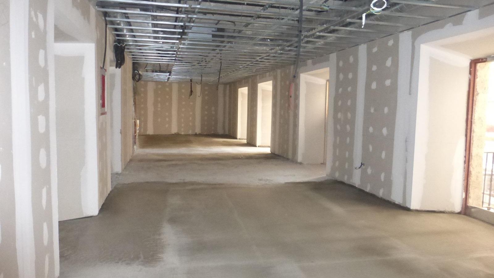 Interior del Palacio de Recaño, actualmente en obras.