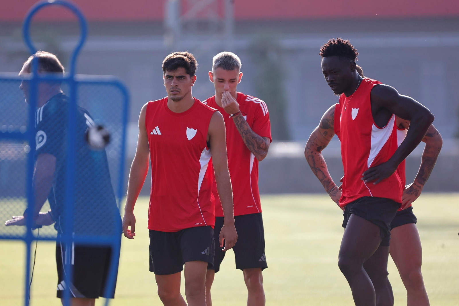 Entrenamiento del Sevilla de este miércoles.