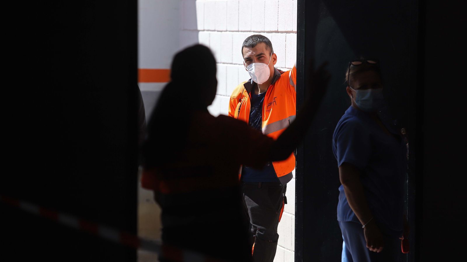 Fotos de la vacunación de estibadores en Algeciras