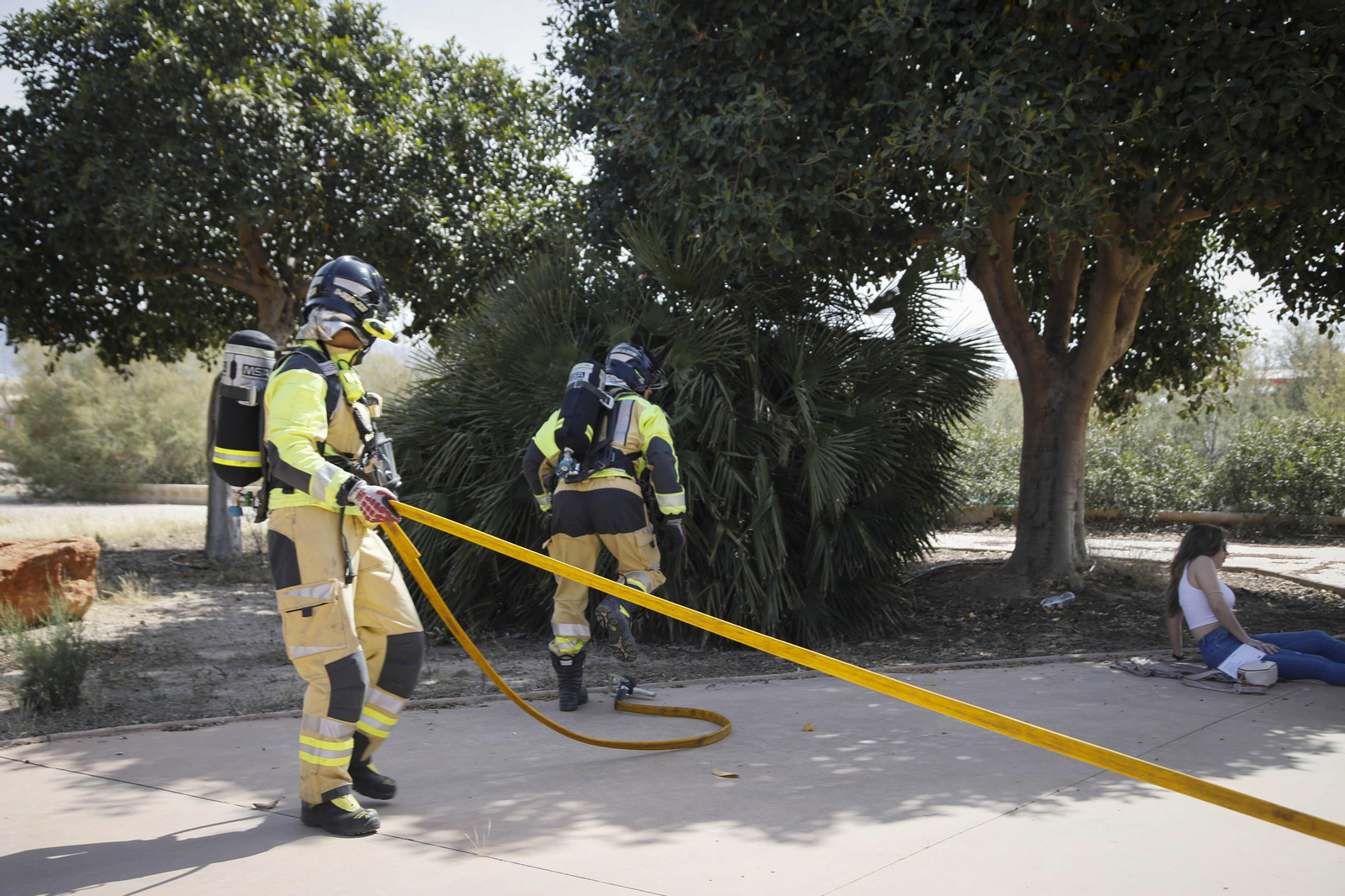 Las mejores imágenes del simulacro emergencias 061