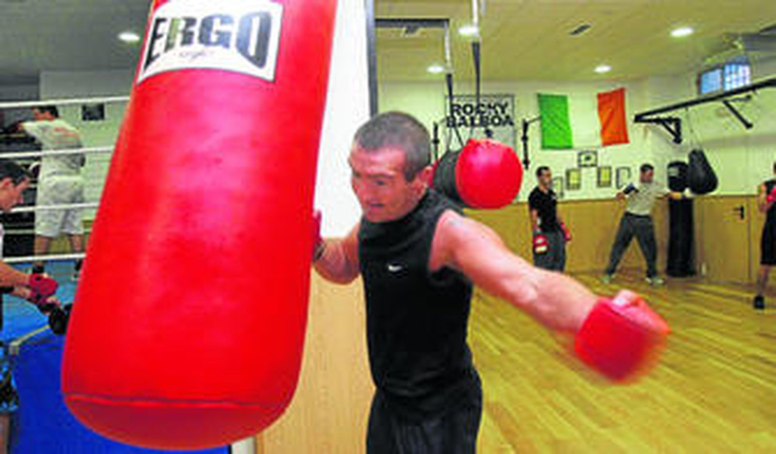 Scott Harrison , campeón del mundo de peso pluma, en una imagen captada en 2007 en Málaga.